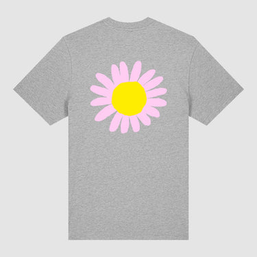 T-SHIRT HOMME PINK FLOWER GRIS GRIS