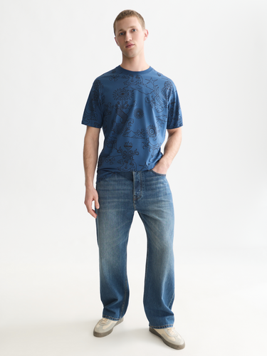 T-SHIRT HOMME RELAXED MARINE MARINE