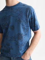 T-SHIRT HOMME RELAXED MARINE MARINE