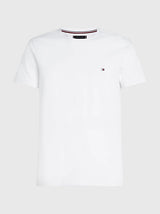 T-SHIRT HOMME CORE STRETCH SLIM C- BLANC BLANC