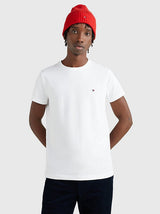 T-SHIRT HOMME CORE STRETCH SLIM C- BLANC BLANC