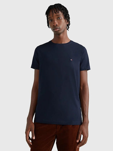 T-SHIRT HOMME CORE STRETCH SLIM C- MARINE MARINE