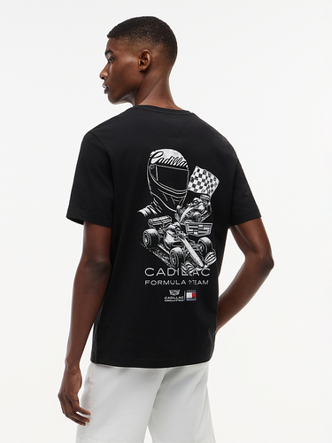 T-SHIRT HOMME RACING GRAP NOIR NOIR