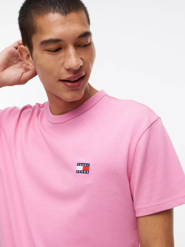 T-SHIRT HOMME REG BADGE TEE EX ROSE ROSE