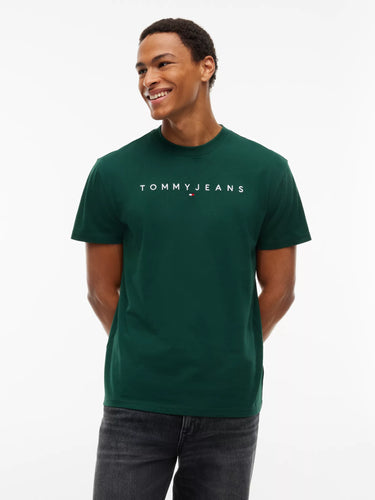 T-SHIRT HOMME REG LINEAR LOGO VERT VERT