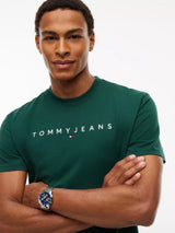 T-SHIRT HOMME REG LINEAR LOGO VERT VERT