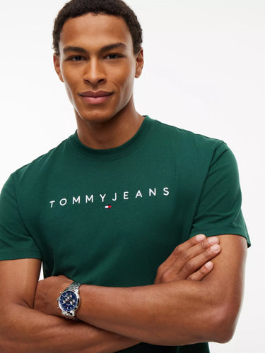T-SHIRT HOMME REG LINEAR LOGO VERT VERT