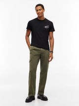 T-SHIRT HOMME SLIM SIGNATURE C NOIR NOIR