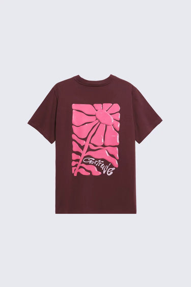 T-SHIRT MIXTE LEOLINA DAISY BORDEAUX BORDEAUX