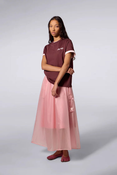 T-SHIRT MIXTE LEOLINA DAISY BORDEAUX BORDEAUX