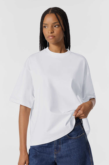 T-SHIRT MIXTE ZACK BRAND BLANC BLANC