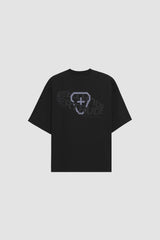 T-SHIRT MIXTE ZACK BRAND NOIR NOIR