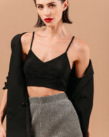TOP FEMME LOLITA NOIR NOIR