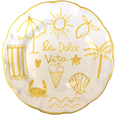 VAISSELLE MAISON DOLCE VITA JAUNE JAUNE