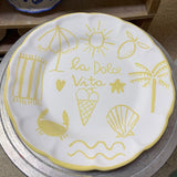 VAISSELLE MAISON DOLCE VITA JAUNE JAUNE