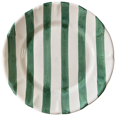 VAISSELLE MAISON RAYURE VERT VERT