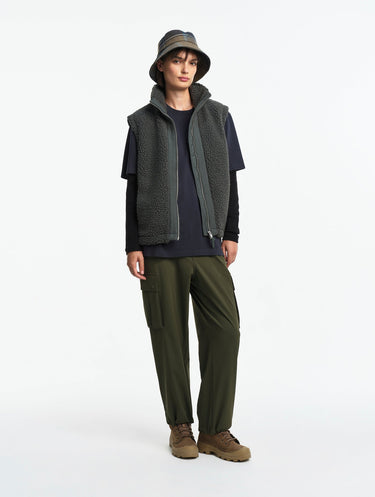 VESTE FEMME SHERPA KAKI KAKI