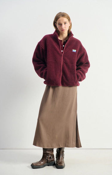 VESTE FEMME AMPLE ML BORDEAUX BORDEAUX