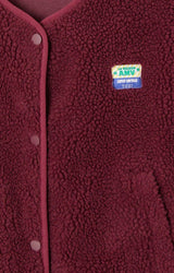 VESTE FEMME AMPLE SM BORDEAUX BORDEAUX