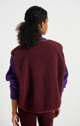 VESTE FEMME AMPLE SM BORDEAUX BORDEAUX