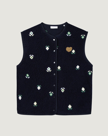 VESTE FEMME LOING FLOWERS MARINE MARINE