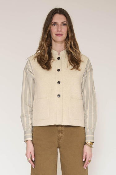 Gilet MKT Studio Vibou sans manches grège