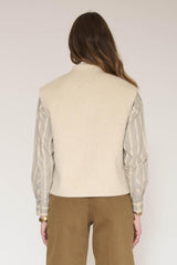 Gilet MKT Studio Vibou sans manches grège – vue 2