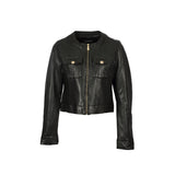 Veste Oakwood Susan cuir de mouton noir – vue 1