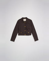VESTE FEMME DENIM MARRON MARRON