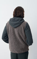 VESTE HOMME COURTE DROIT SM BOUTON ANTHRACITE ANTHRACITE