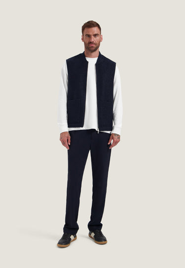 VESTE HOMME NILS TEDDY VEST MARINE MARINE