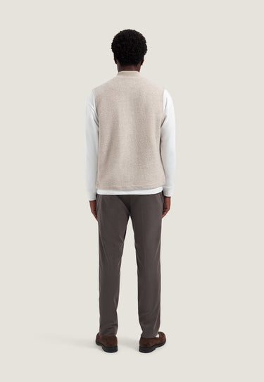 VESTE HOMME NILS TEDDY VEST SAND SAND