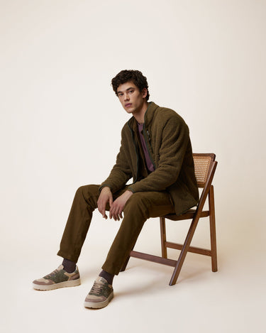 VESTE HOMME SENART KNIT VERT KAKI VERT KAKI