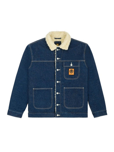 VESTE HOMME JEANS SHERPA DENIM DENIM