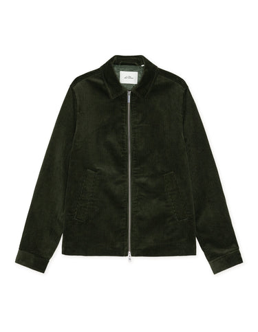 VESTE HOMME CORDUROY ZIPPER COACH VERT VERT