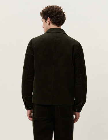 VESTE HOMME CORDUROY ZIPPER COACH VERT VERT