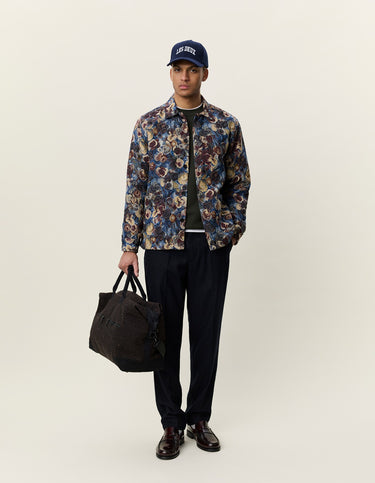 VESTE HOMME FLOWER JACQUARD BLEU MULTI BLEU MULTI