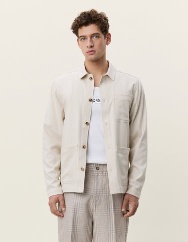 VESTE HOMME HERRINGBONE ECRU ECRU