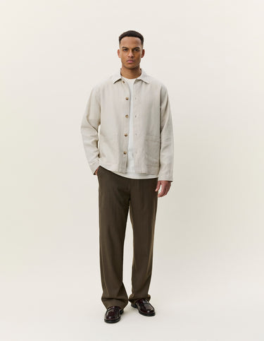 VESTE HOMME LINEN ECRU ECRU
