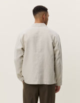 VESTE HOMME LINEN ECRU ECRU