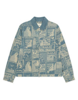 VESTE HOMME STAMP JACQUARD DENIM DENIM