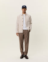 VESTE HOMME TWILL WOOL IVOIRE IVOIRE