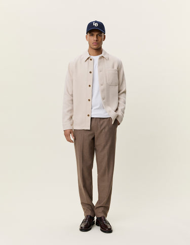 VESTE HOMME TWILL WOOL IVOIRE IVOIRE