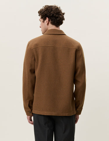 VESTE HOMME TWILL WOOL MARRON MARRON