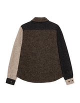 VESTE HOMME WOOL COLOURBLOCK MARRON MARRON