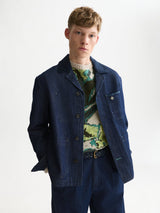 VESTE HOMME DENIM WORKWEAR MARINE MARINE