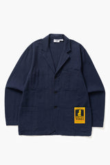 VESTE HOMME SEERSUCKER SERVER SUIT JACKET DARK NAVY DARK NAVY