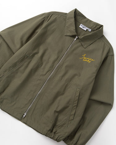 VESTE HOMME TWILL WORK JACKET OLIVE OLIVE