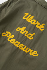 VESTE HOMME TWILL WORK JACKET OLIVE OLIVE
