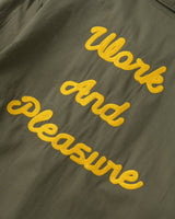 VESTE HOMME TWILL WORK JACKET OLIVE OLIVE